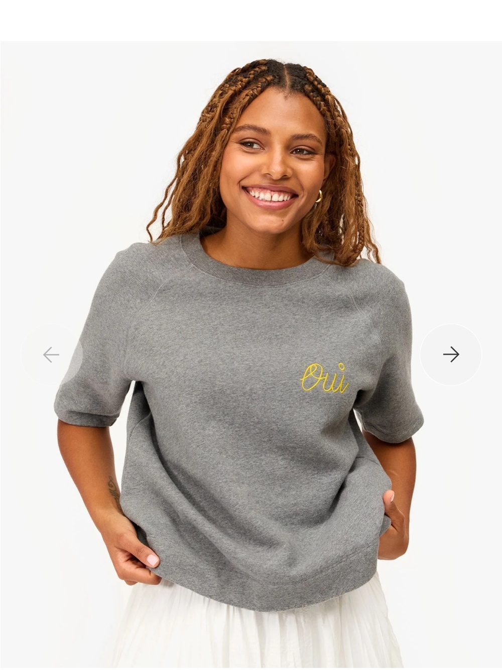 Clare V. Short sleeve sweatshirt
